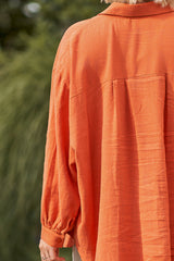 Lea Long Shirt Burned Orange